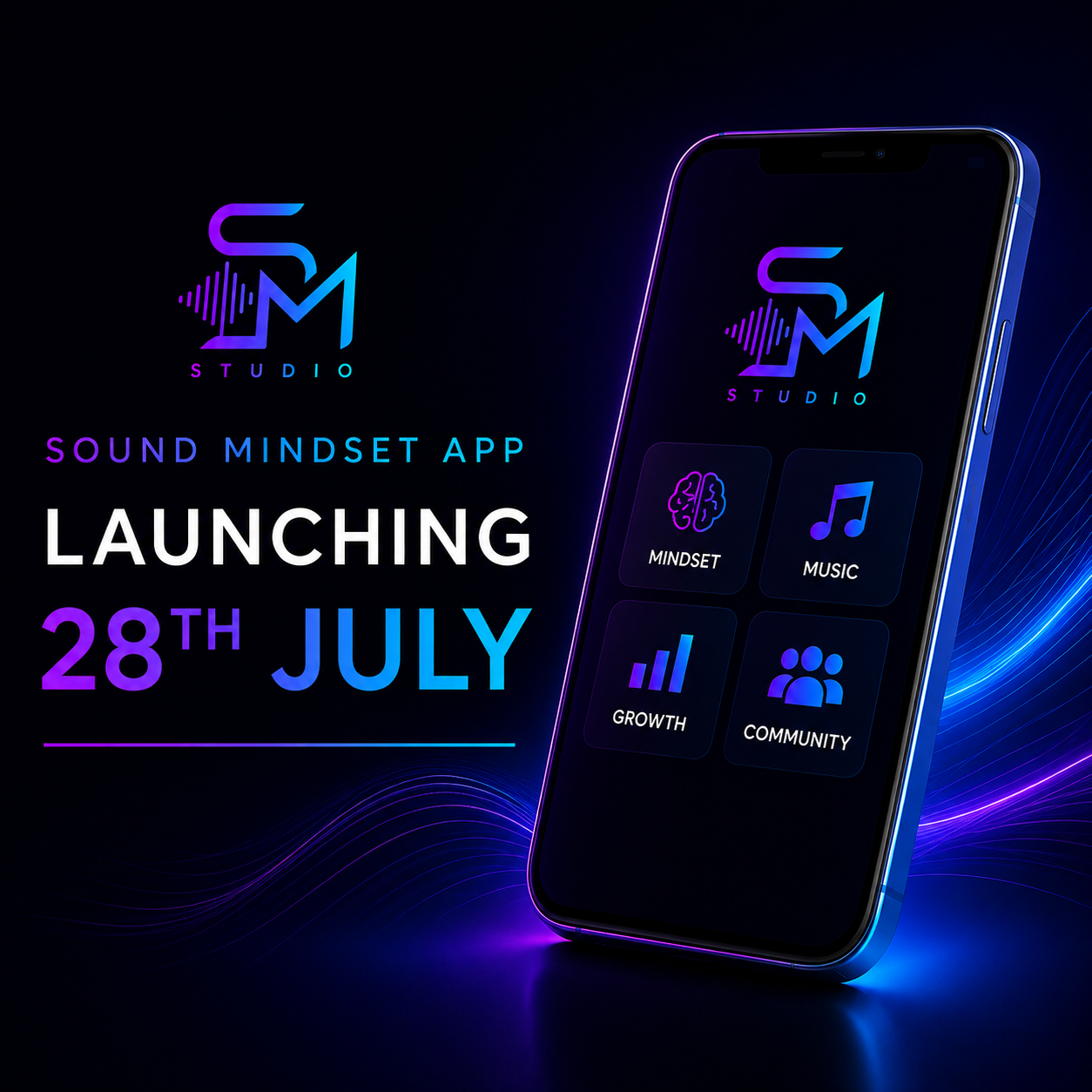 Sound Mindset Coach app preview on phone